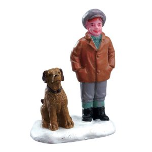 Bimbo con Cagnolino Boy's Best Friend H 4 cm Personaggio Lemax - 72517