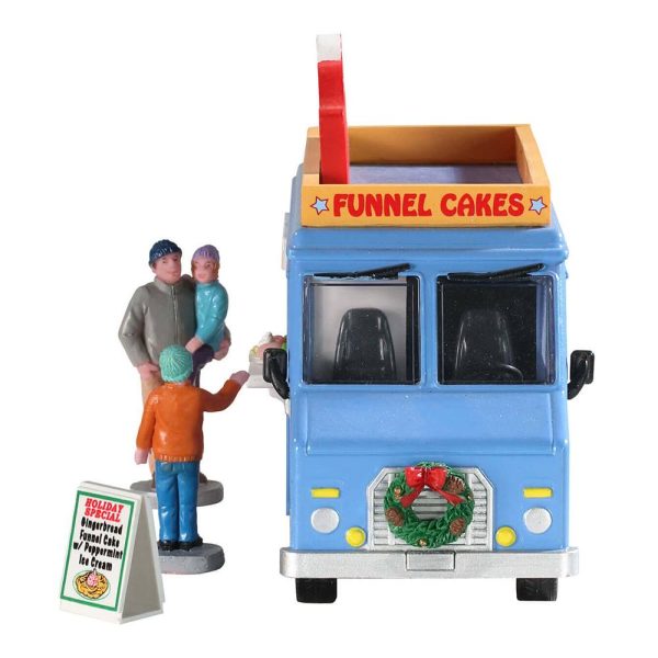 Camioncino di Torte Funnel Cakes Food Truck H 11 cm, set di 4 Pezzi Lemax - 93420 - immagine 2