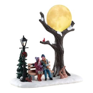 DIFETTOSO Appuntamento sotto la Luna Christmas Moon H 17 cm Lemax - 84359
