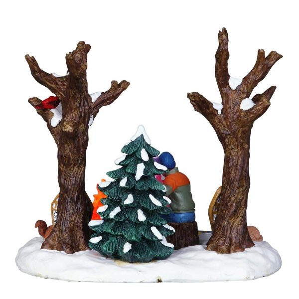 Relax dopo la Ciaspolata Staying Warm H 13 cm Scena Illuminata Lemax - 04224 - immagine 4