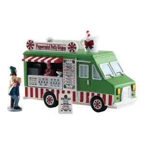 Camioncino di Dolci Peppermint Food Truck H 10 cm, set di 3 Pezzi Lemax - 83364