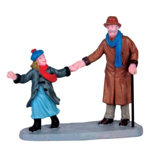 Passeggiata con il Nonno Let's Go Grandpa H 7 cm Personaggio Lemax - 62454