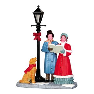 Coppia di Cantori Singing Carols H 10 cm Personaggio Lemax - 42256