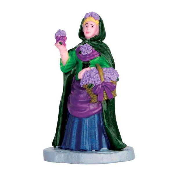 Venditrice di Viole Violet Vendor H 7 cm Personaggio Lemax - 62452
