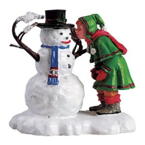 Pupazzo di Neve e Bimba Snow Sweetheart H 6 cm Personaggio Lemax - 52033