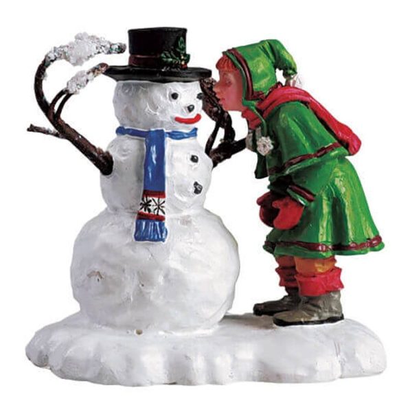 Pupazzo di Neve e Bimba Snow Sweetheart H 6 cm Personaggio Lemax - 52033