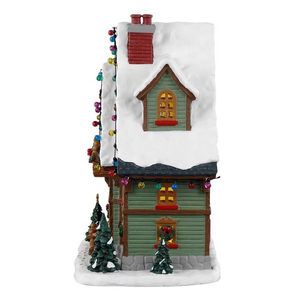 Baita Hide-Away Cabin H 21 cm Edificio Illuminato Lemax - 35049 - immagine 3