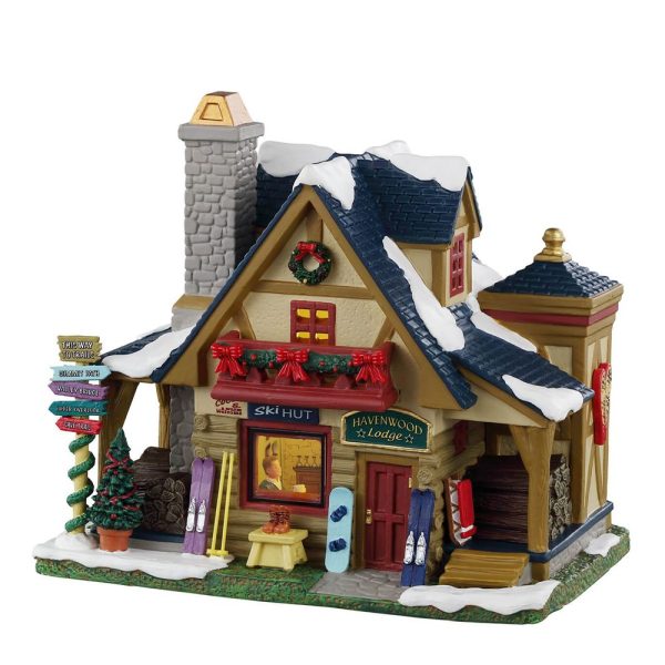 Rifugio Havenwood Lodge H 17 cm Edificio Illuminato Lemax - 35047