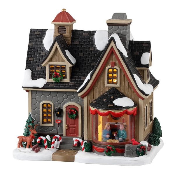 Casa delle Vacanze Here's To The Holidays H 17 cm Edificio Illuminato Lemax - 35029
