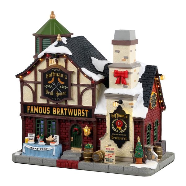 Casa dei Bratwurst Hoffman's Brat House H 23 cm Edificio con Effetto Fumo Lemax - 35025