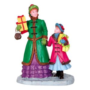 Regali Natalizi con Mamma Christmas Shopping H 7 cm Personaggio Lemax - 42257