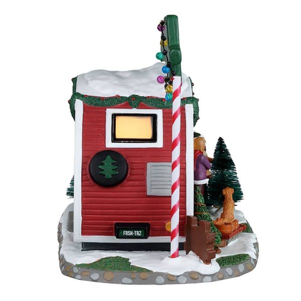Negozio di Alberi di Natale Farm Fresh Christmas Trees H 15 cm Scena Illuminata Lemax - 25928 - immagine 3