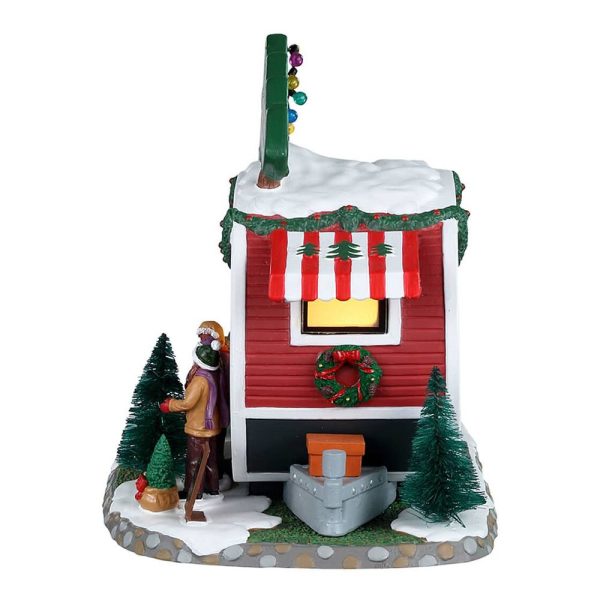 Negozio di Alberi di Natale Farm Fresh Christmas Trees H 15 cm Scena Illuminata Lemax - 25928 - immagine 2