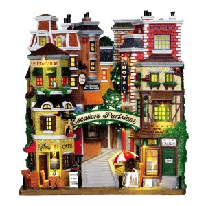 DIFETTOSO Case Parigine Parisian Stairs H 27 cm Lemax - 25402
