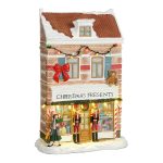 Negozio Christmas Presents H 26 cm Facciata Illuminata LuVille - 1142349