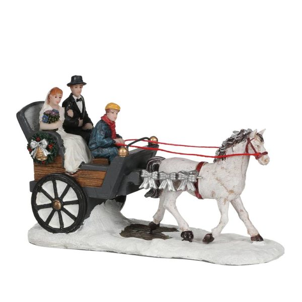 Carrozza degli Sposi Bridal Carriage 15 x H 10 cm LuVille - 1034043