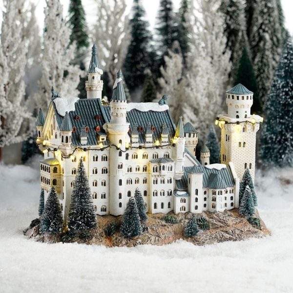 Castello Schloss Neuschwanstein H 25 cm Edificio Illuminato LuVille - 1142385 - immagine 2
