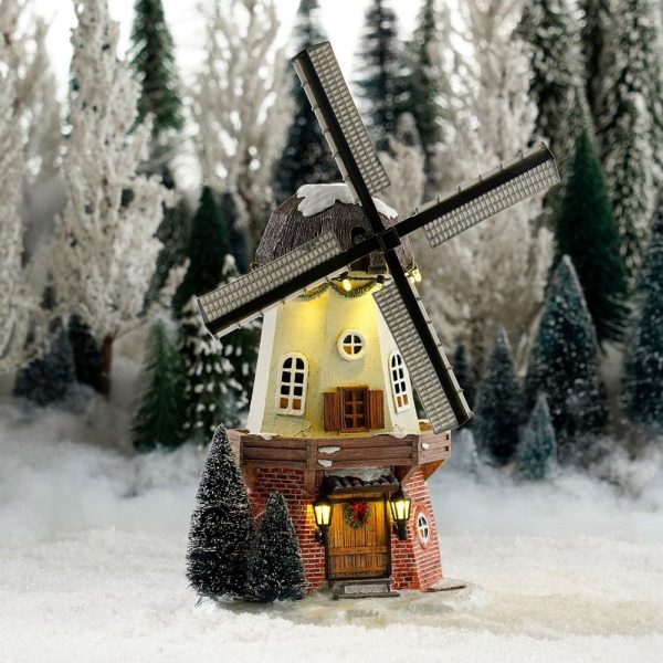 Mulino a Vento Windmill H 27 cm Facciata in Movimento LuVille - 1142369 - immagine 2