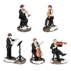 Musicisti del Villaggio Musicians H 6 cm, set di 5 pezzi Personaggio LuVille - 1142348