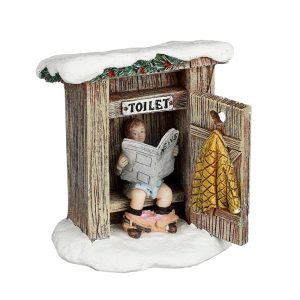 Bagno nel Bosco Wooden Outdoor Toilet H 6 cm Personaggio LuVille - 1142333