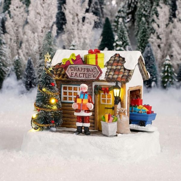Fabbrica dei Gioccatoli Wrapping Factory H 14 cm Edificio Illuminato LuVille - 1113124 - immagine 2