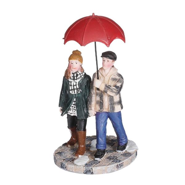 Coppia con Ombrello Walking in the Rain H 9 cm Personaggio LuVille - 1113106