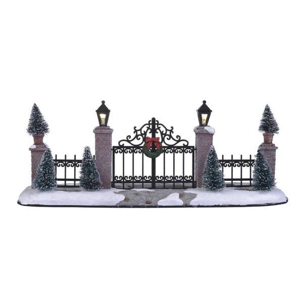 Cancello Lighted Gate 24 x H 9 cm Accessorio Illuminato LuVille - 611192