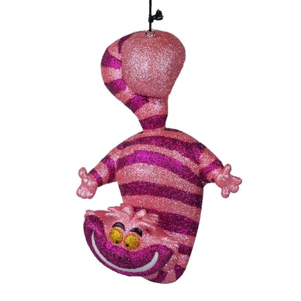 Stregatto Glitterato Personaggio in Resina Disney© Alice nel Paese delle Meraviglie Kurt Adler - H 13 cm - immagine 2