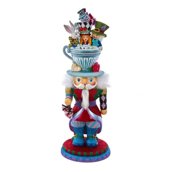 Soldatino Schiaccianoci a tema ©Disney Alice nel Paese delle Meraviglie Hollywood Nutcrackers Kurt Adler - H 46 cm - immagine 2