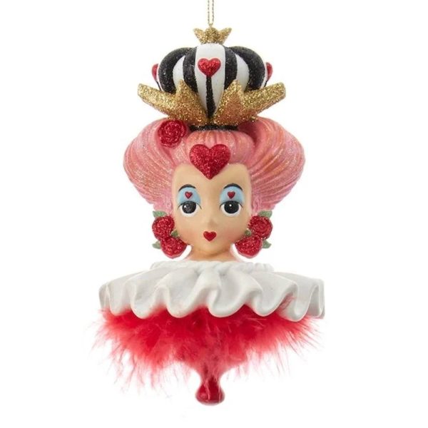 Regina di Cuori Alice nel Paese delle Meraviglie Disney© Classics Pregiato da Collezione in Resina Kurt Adler - H 15 cm - immagine 2