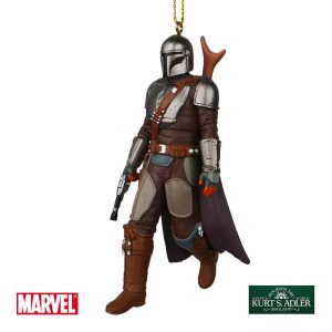 Mandalorian Star Wars in Resina Kurt Adler - H 10 cm