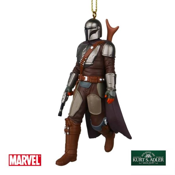 Mandalorian Star Wars in Resina Kurt Adler - H 10 cm