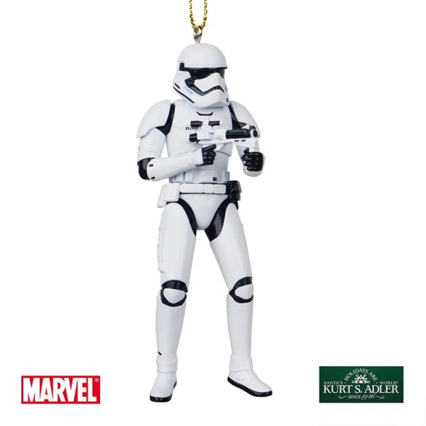 Soldato Storm Trooper Star Wars in Resina Kurt Adler - H 10 cm