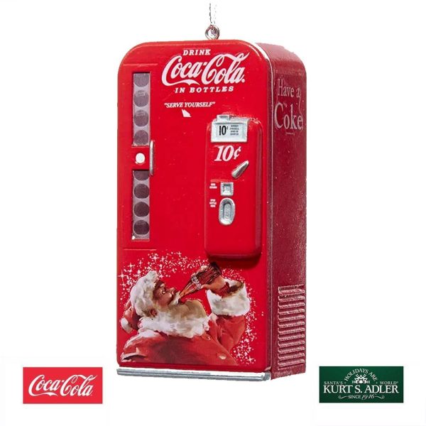 Distributore di Bottigliette in Plastica Drink Coca-Cola® in Bottles  Kurt Adler - H 10 cm