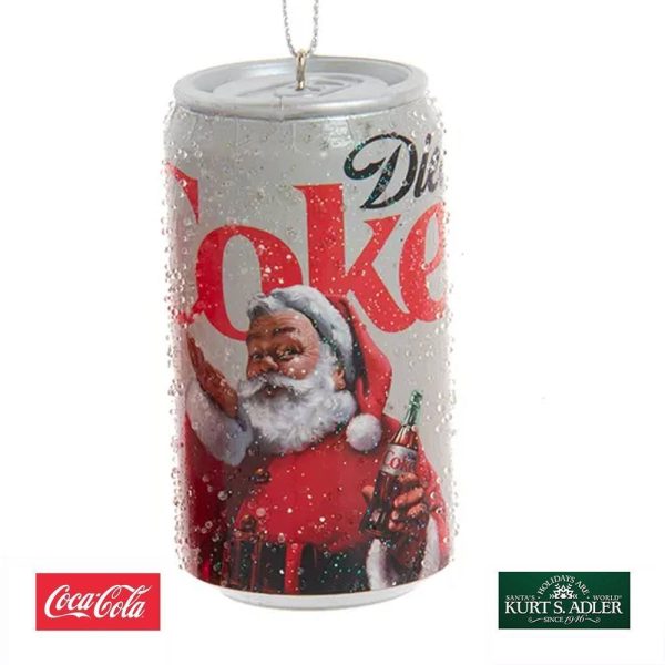 Lattina Coca-Cola® Diet Coke in Plastica Kurt Adler - H 8,5 cm