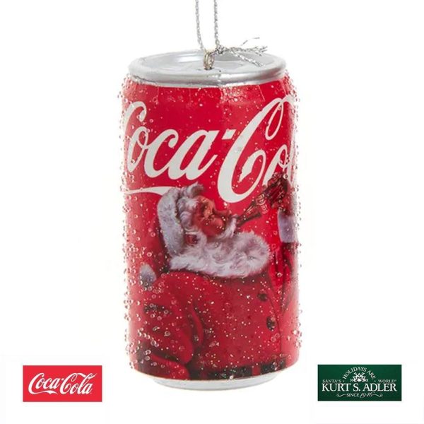 Lattina Coca-Cola® in Plastica Kurt Adler - H 8,5 cm