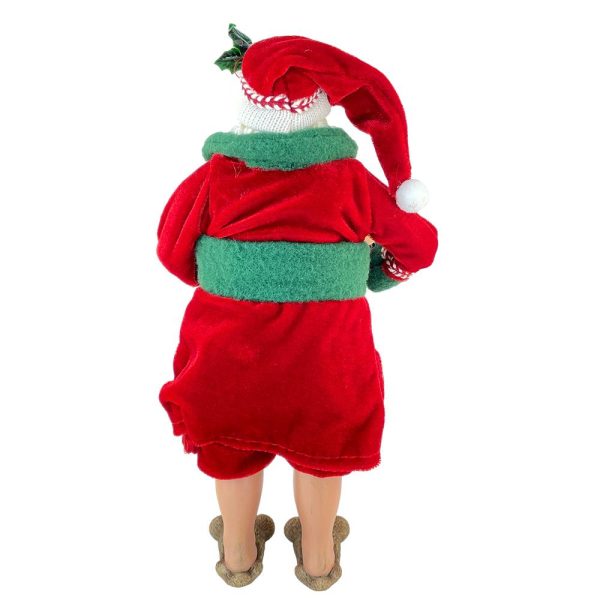 Babbo Natale in Pigiama da Collezione - H 28 cm - immagine 3