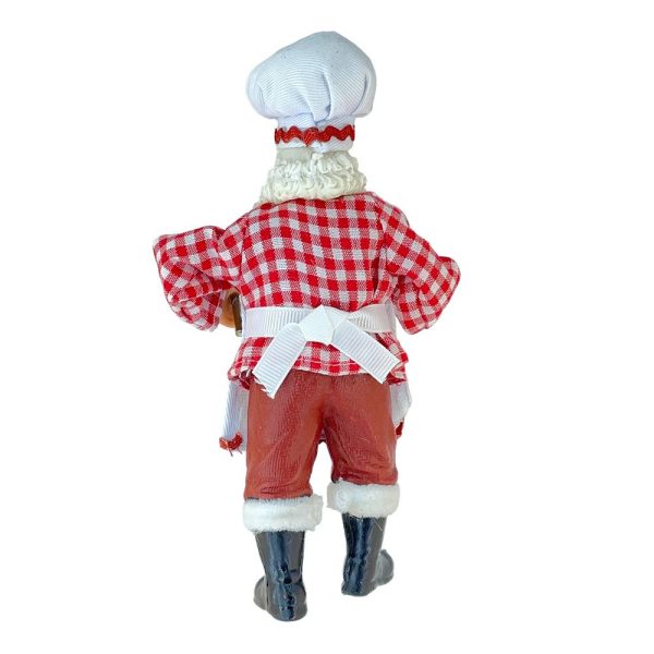 Babbo Natale Pasticcere da Collezione - H 20 cm - immagine 3