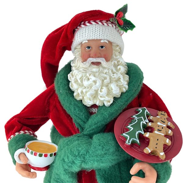 Babbo Natale in Pigiama da Collezione - H 28 cm - immagine 2