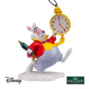 Bianconiglio Personaggio in Resina ©Disney Alice nel Paese delle Meraviglie Kurt Adler - H 12 cm