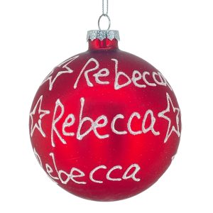 Sfera ø 10 cm in Vetro Rosso Opaco - Rebecca