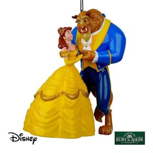 La Bella e la Bestia Disney© Princess in Resina Kurt Adler - H 10 cm