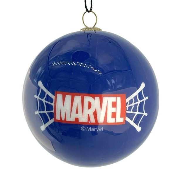 Box 4 Sfere in Plastica ø 8 cm -Spider Man Marvel Kurt Adler - immagine 4