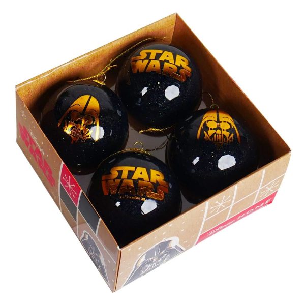 Box 4 Sfere in Plastica Star Wars™ Kurt Adler – Ø 8 cm - immagine 2
