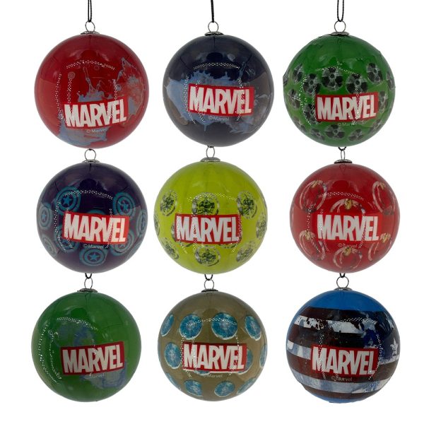 Box 9 Sfere in Plastica Marvel® Kurt Adler – Ø 8 cm - immagine 3