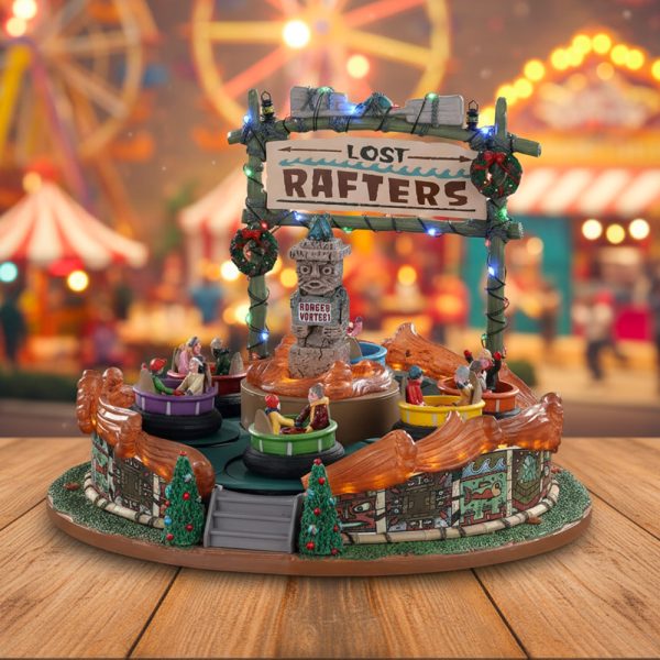 Giostra Girevole Lost Rafters H 22 cm Giostra in Movimento Lemax - 04722