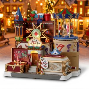 Carillon The Merry Music Box H 26 cm Edificio in Movimento Lemax - 35021