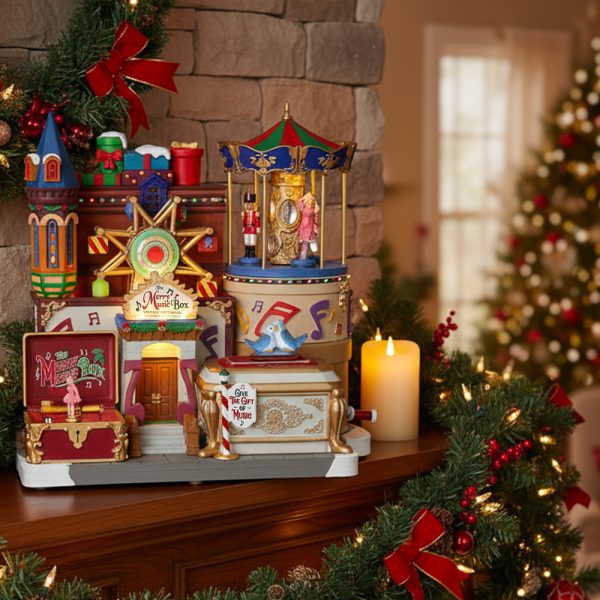 Carillon The Merry Music Box H 26 cm Edificio in Movimento Lemax - 35021 - immagine 2