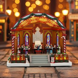 Concerto di Natale Christmas at the Park Pavilion H 24 cm Giostra in Movimento Lemax - 45267