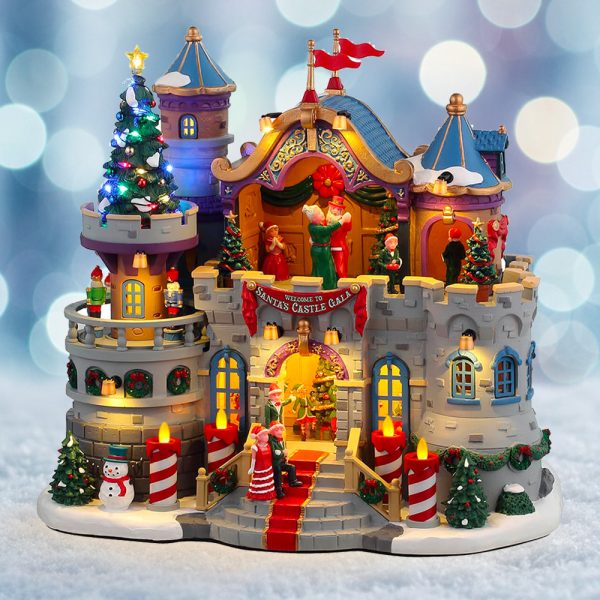 Ballo di Gala al Castello di Babbo Natale Santa's Castle Gala H 25 cm Edificio in Movimento Lemax - 45270